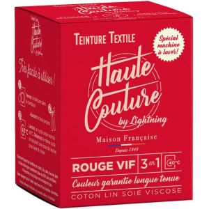 Teinture textile -350gr - Couleur rouge vif - haute Couture