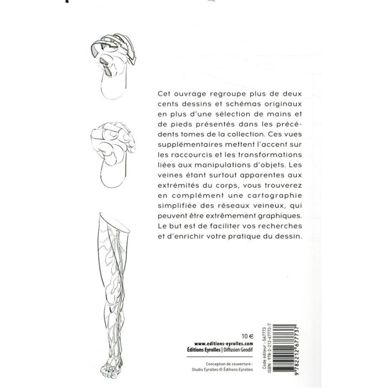 Morpho - Mains et pieds -  anatomie artistique - extrait  Livre dessin