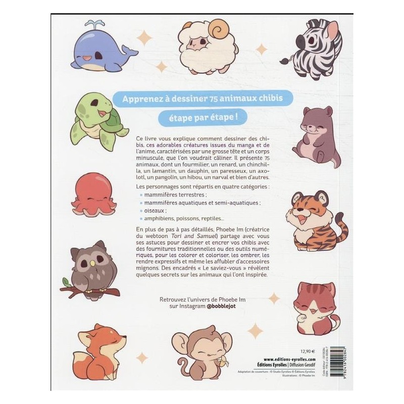 Dessiner les animaux Chibis - Livre dessin manga 