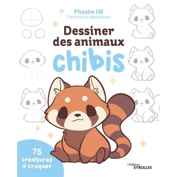 Dessiner les animaux Chibis - 126 pages - 75 animaux - Livre manga 