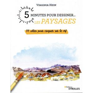 5 minutes pour dessiner... Les Paysages - Livre