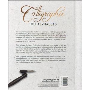 Calligraphie 100 Alphabets - David Harris - 256 pages - Livre dessin  