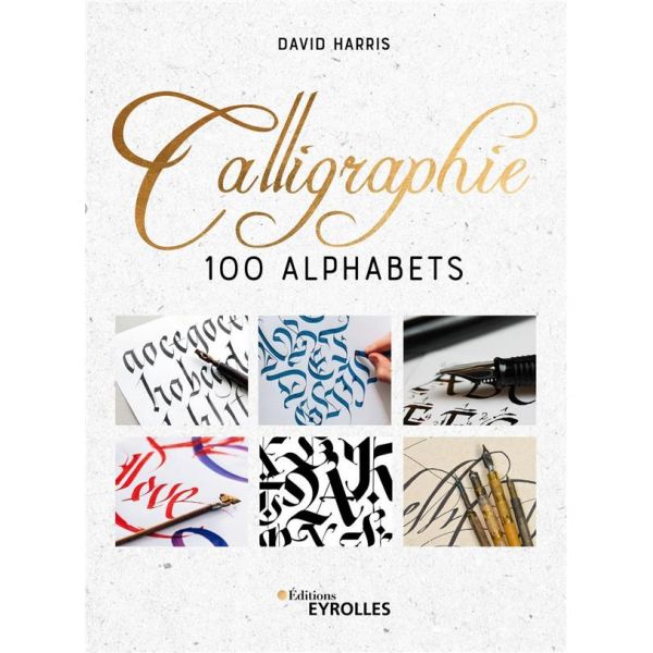 Calligraphie 100 Alphabets - bases des techniques de calligraphie - Livre dessin  