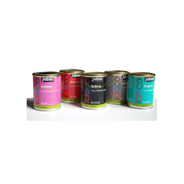 Peinture Ardoise, tableau noir, et peinture ardoise couleur : zinc,  turquoise, cassis, grenadine - Creastore