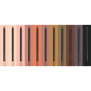 Boîte de 12 crayons de couleurs Black édition - Couleurs peau - Corps en bois noir avec grande variété de tons chair/peau - Fabe