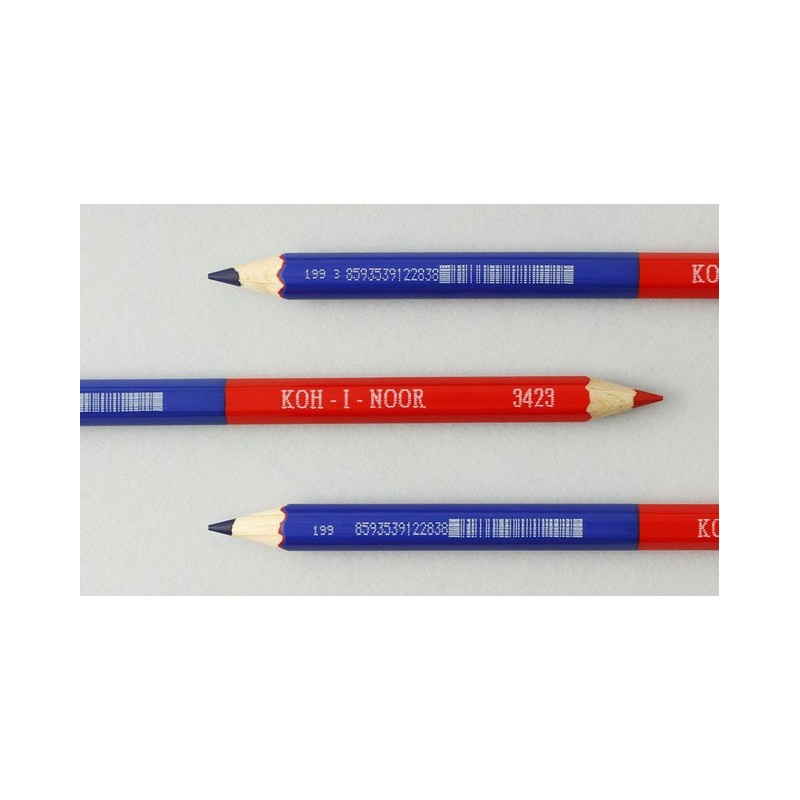 Crayon télévision bleu/rouge 10mm - Koh-i-noor