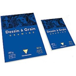 Bloc dessin et esquisse Clairefontaine à grain fin 180gr