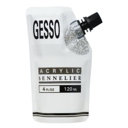 Gesso Sennelier - blanc - bonne couverture - 120ml