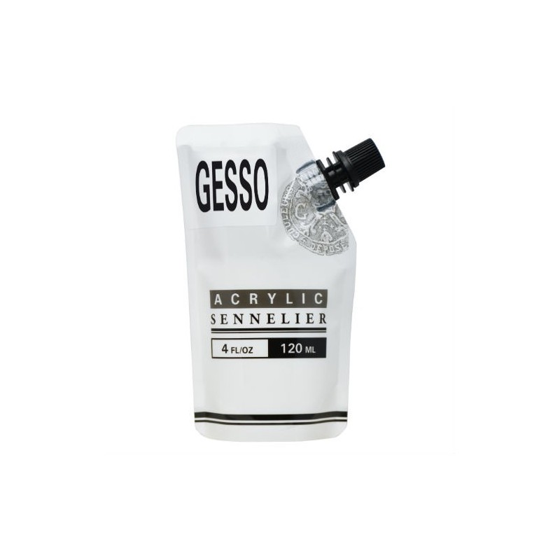 Gesso Sennelier - blanc - bonne couverture - 120ml