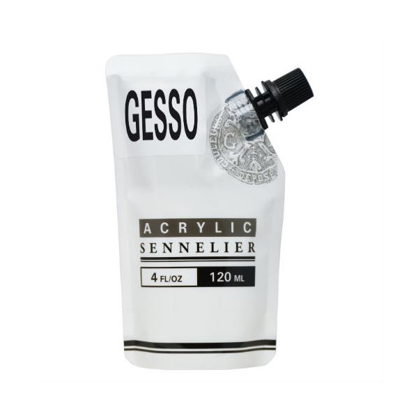 Gesso Sennelier - blanc - bonne couverture - 120ml