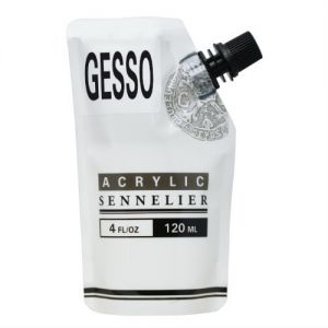 Gesso Sennelier - blanc - bonne couverture - 120ml