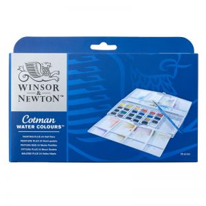 Boîte aquarelle Cotman de 24 demi-godets - Winsor & Newton