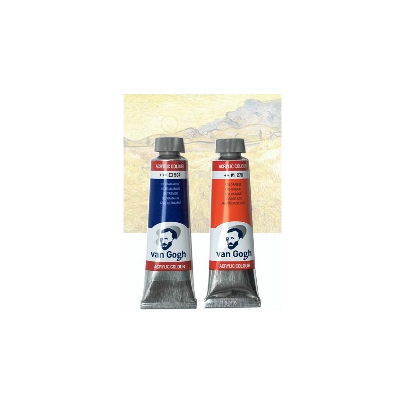Peinture acrylique VAN GOGH super fine de Talens, tube de 40 ml