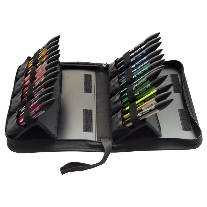 Trousse 24 Promarkers - vide - semi rigide - Winsor & Newton