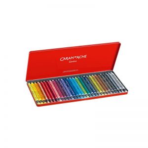 Creative Box - Caran d'Ache - boîte de 30 pastels à la cire Neocolor II Aquarelle