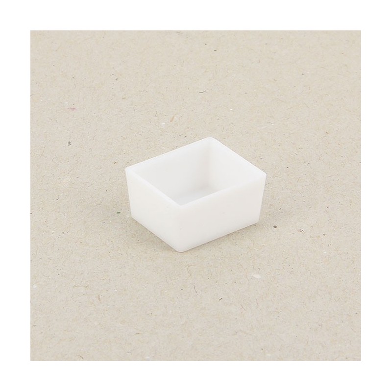 Sachet de 10 demi-godets vide - plastique blanc -  Sennelier