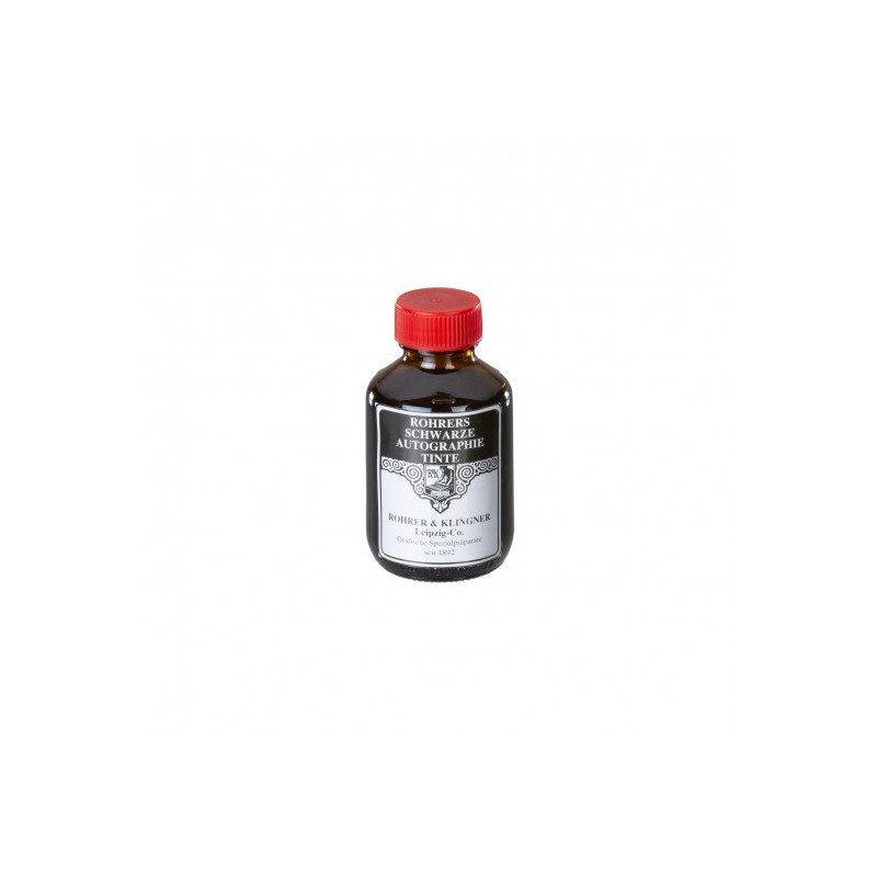 Encre Autographique - noire - pour papier lisse et hautement encollé - 100ml - Rohrers