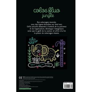 Colos Fluo - Jungle - 30 coloriages - résumé livre