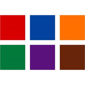 Etui de 6 feutres calibrés de couleurs - Pigment Liner 0,3 mm - Couleurs assorties : jaune, rouge, violet, bleu, vert, marron - 