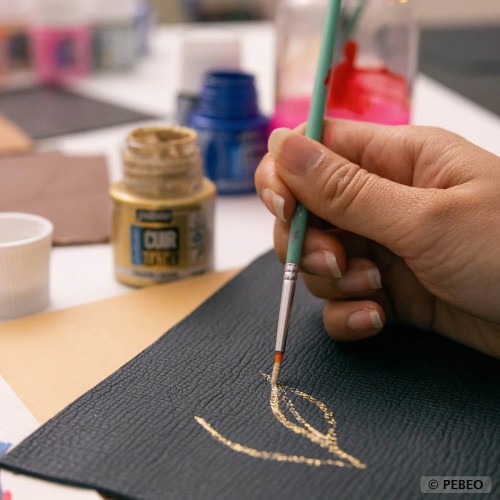 Set de 8 pinceaux acrylique - peintures fluides sur tout type de support - Pébéo