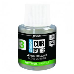 Vernis brillant - Setacolor cuir - flacon 110ml - protège des rayures et frottements - Pébéo