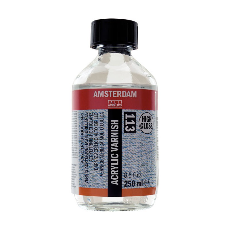 Vernis ultra brillant 250ml Amsterdam pour peinture acrylique 