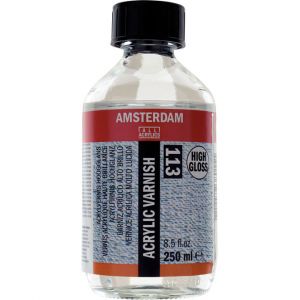 Vernis ultra brillant 250ml Amsterdam pour peinture acrylique 
