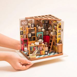 Kit Maquette 3D Bibliothèque à fabriquer Sam's Study 22 cm