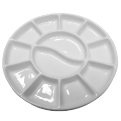 Palette en porcelaine Yin Yang
