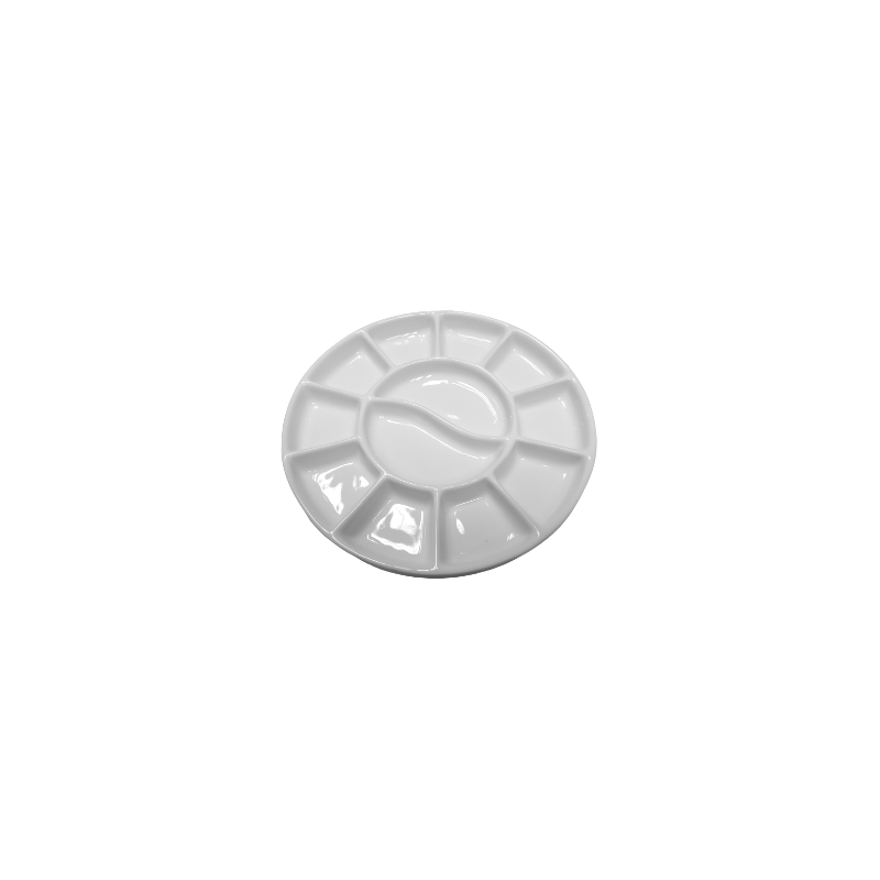 Palette en porcelaine Yin Yang