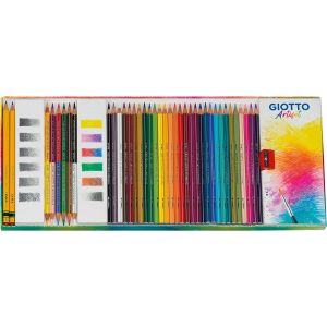 Ensemble d'artiste Artiset - crayons aquarelle + taille-crayon - Giotto