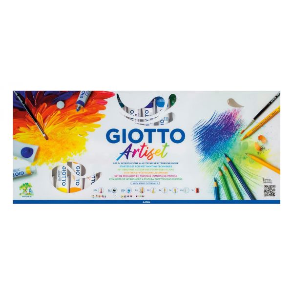 Ensemble d'artiste Artiset - set complet de matériel artisique pour techniques humides -  Giotto