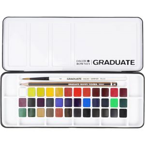 Set de voyage aquarelle 36 demi-godets - Graduate