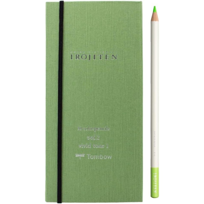 Set IROJITENS vol.2 - Couleurs vives I - Coffret élégant en forme de livre - fabrication à la main - Tombow