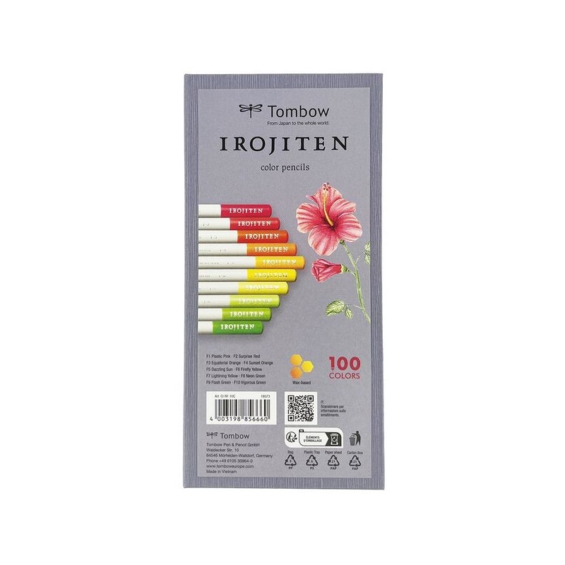 Set IROJITENS - Couleurs lumineuses I - teintes assorties : plastic pink, surprise red, equatorial orange, sunset orange, dazzli