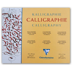 Bloc calligraphie - 130gr - Clairefontaine