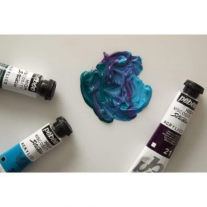 Set 30 tubes peinture acrylique Studio Acrylics - Adaptée à de nombreuses surfaces : papier, toile, carton, bois, métal - Pébéo
