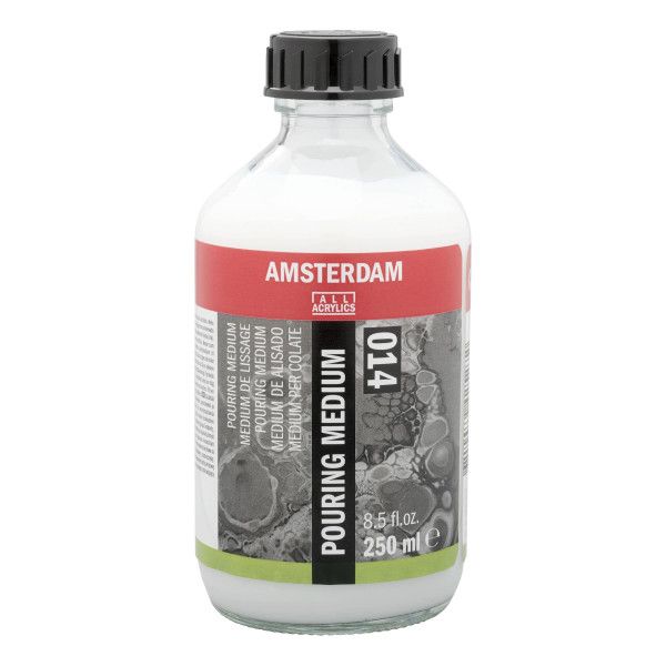 Médium de lissage Pouring - Flacon 250ml - transparent, brillant et résistant à l'eau -  Amsterdam