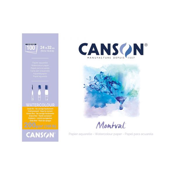 Bloc Aquarelle Montval - Maxi pack - Canson