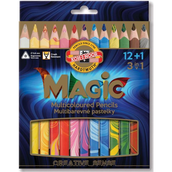 Set de 13 crayons Magic - mine spéciale tricolore - superbes effets -  Koh-i-noor