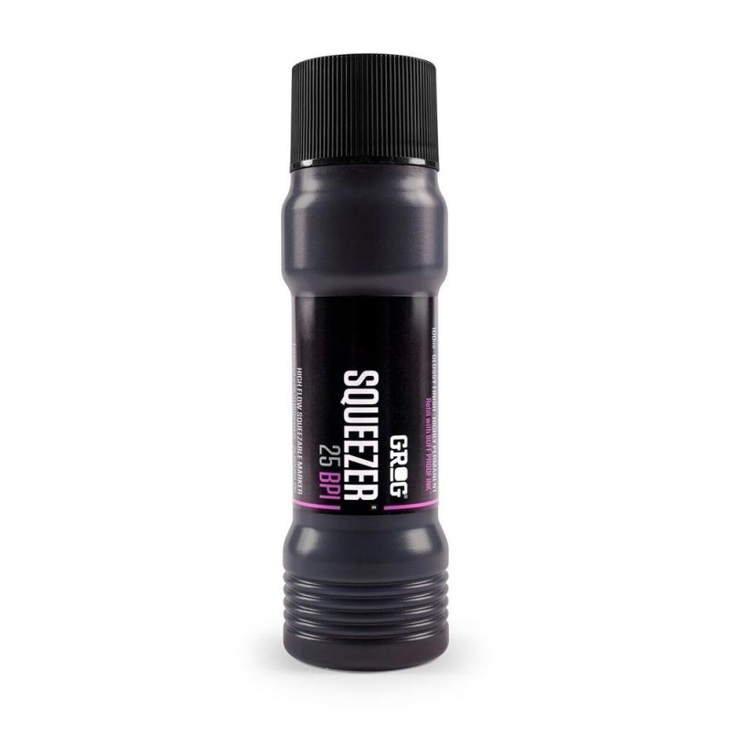 Squeezer 25mm - Noir - pointe en mohair - Grog