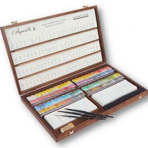 Coffret aquarelle extra-fine Sennelier - 96 demi-godets + accessoires