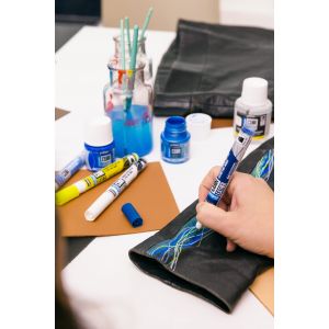 Marqueur Setacolor cuir - Peinture acrylique - customisation sur les matières cuir et simili cuir - Pébéo
