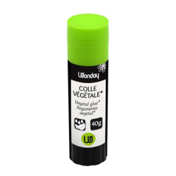 Colle végétale - Bâton 40g - Séchage lent - Non toxique -  Wonday