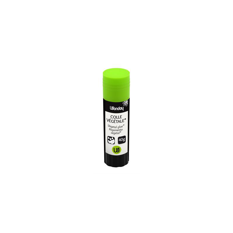 Colle végétale - Bâton 40g - Séchage lent - Non toxique -  Wonday