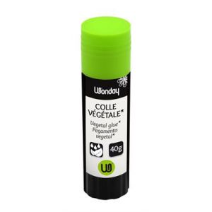 Colle végétale - Bâton 40g - Séchage lent - Non toxique -  Wonday