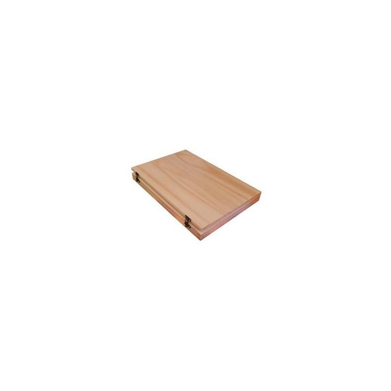 Boîte vide en bois pour 48 pastels - pastels secs et à l'huile - Nid'art