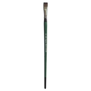 Set de 5 pinceaux pour huile et acrylique - Fibres synthétiques - Manche vernis vert - Excellent ressort -  Lagune