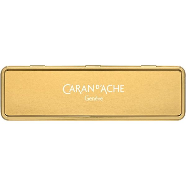 Boîte métal vide - Doré - Caran d'ache