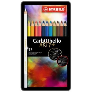 Boîte de 12 crayons pastels CarbOthello - Stabilo